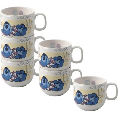 Villeroy & Boch Kindergeschirr + Kinderbesteck, Disney Stitch Becher mit Henkel Villeroy & Boch Kindergeschirr + Kinderbesteck, Disney Stitch Becher mit Henkel