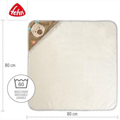 Fehn, Babybadetuch, 2-tlg. Bade-Set - Kapuzenbadetuch Fehn, Babybadetuch, 2-tlg. Bade-Set - Kapuzenbadetuch