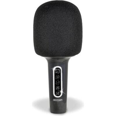 Bontempi Microfono Karaoke wireless con altoparlante, riduzione rumore di sottofondo ed effetti luminosi Bontempi Microfono Karaoke wireless con altoparlante, riduzione rumore di sottofondo ed effetti luminosi