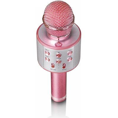 Lenco Karaoke-Mikrofon mit Bluetooth-Lautsprecher, USB- und Micro SD-Player Lenco Karaoke-Mikrofon mit Bluetooth-Lautsprecher, USB- und Micro SD-Player