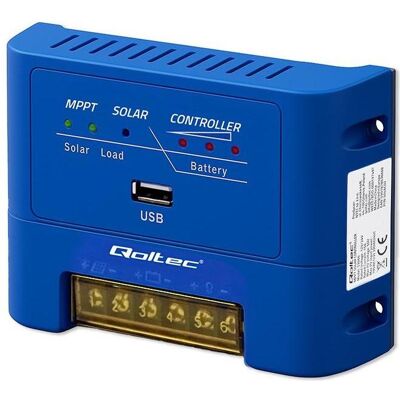 Qoltec, Laderegler, MPPT 15A Solarladeregler zur Versorgung von Gleichstromlasten und zum Laden von Batterien Qoltec, Laderegler, MPPT 15A Solarladeregler zur Versorgung von Gleichstromlasten und zum Laden von Batterien