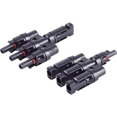 Shiverpeaks, Zubehör Stromerzeuger, S/CONN maximum connectivity PV4 T-Adapter Set, 3/1, IP68, 1.5kV, schwarz (Solarstecker) Shiverpeaks, Zubehör Stromerzeuger, S/CONN maximum connectivity PV4 T-Adapter Set, 3/1, IP68, 1.5kV, schwarz (Solarstecker)