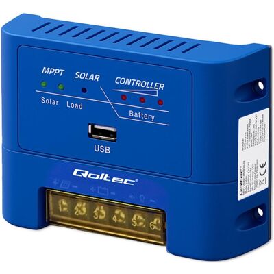 Qoltec, Laderegler, Regulator ładowania MPPT 15A 12V/24V LiFePO4 Qoltec, Laderegler, Regulator ładowania MPPT 15A 12V/24V LiFePO4