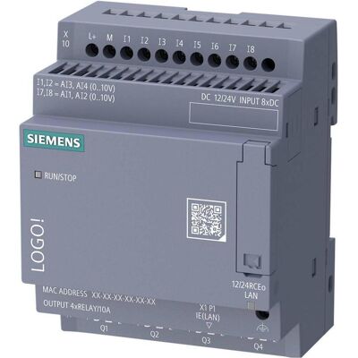 Siemens Zubehör Steuerungstechnik, LOGO! 12/24 6ED1052-2MD08-0BA3 RCEo LOGO! Basismodule o.Display Siemens Zubehör Steuerungstechnik, LOGO! 12/24 6ED1052-2MD08-0BA3 RCEo LOGO! Basismodule o.Display