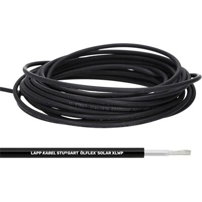 Lapp, Zubehör Stromerzeuger, 10 Meter 1023602 ÖLFLEX SOLAR XLWP 1x6 WH/BK I Kabel für Solartechnik I Solarleitung für Aussenb Lapp, Zubehör Stromerzeuger, 10 Meter 1023602 ÖLFLEX SOLAR XLWP 1x6 WH/BK I Kabel für Solartechnik I Solarleitung für Aussenb