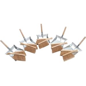 Sorex Kehrschaufelset mit Holzgriff 10xKokoshandfeger 5xKehrschaufel, Reinigungsutensil, Braun Sorex Kehrschaufelset mit Holzgriff 10xKokoshandfeger 5xKehrschaufel, Reinigungsutensil, Braun