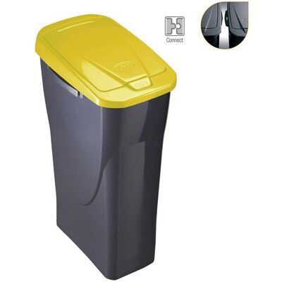 Mondex Ecobin 25L Gelber Abfalleimer mit Deckel Mondex Ecobin 25L Gelber Abfalleimer mit Deckel