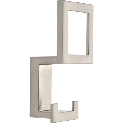 Siro, Kleiderhaken + Wandgarderobe, Huthaken Tome Breite 52 mm, Höhe 101 mm, ZN vernickelt fein geschliffen Siro, Kleiderhaken + Wandgarderobe, Huthaken Tome Breite 52 mm, Höhe 101 mm, ZN vernickelt fein geschliffen
