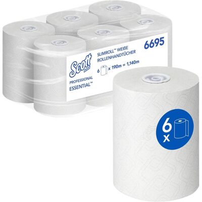 Kimberly-Clark Handtuchrolle EssentialT 19,8 cm x 190 m (B x, Haushaltspapier, Weiss Kimberly-Clark Handtuchrolle EssentialT 19,8 cm x 190 m (B x, Haushaltspapier, Weiss
