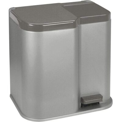 Curver Duo-Mülleimer 15l + 6l, Abfalleimer, Grau Curver Duo-Mülleimer 15l + 6l, Abfalleimer, Grau