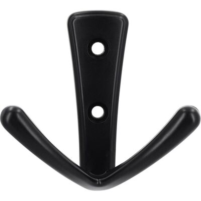 Siro, Kleiderhaken + Wandgarderobe, Mantelhaken Deneb B 76mm, H 71mm Garderobenhaken, Zinkguss schwarz matt Siro, Kleiderhaken + Wandgarderobe, Mantelhaken Deneb B 76mm, H 71mm Garderobenhaken, Zinkguss schwarz matt