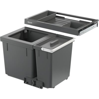 Müllex Abfall-Einsatzsystem X-LINE X60 M7 Premium, Abfalleimer, Grau Müllex Abfall-Einsatzsystem X-LINE X60 M7 Premium, Abfalleimer, Grau