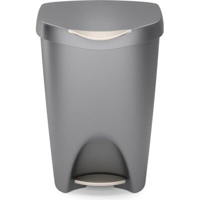 Umbra Brim Mülleimer 50l mit Deckel, Abfalleimer, Grau Umbra Brim Mülleimer 50l mit Deckel, Abfalleimer, Grau