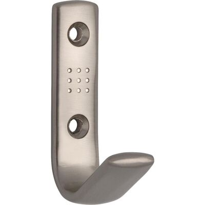 Siro, Kleiderhaken + Wandgarderobe, Mantelhaken Gamma Breite 18 mm, Höhe 69 mm, ZN Edelstahl Effekt Siro, Kleiderhaken + Wandgarderobe, Mantelhaken Gamma Breite 18 mm, Höhe 69 mm, ZN Edelstahl Effekt