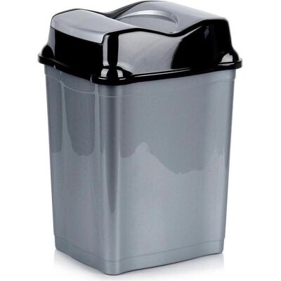 Kerbl Kosz na śmieci plastikowy szary 28 l, Abfalleimer, Grau Kerbl Kosz na śmieci plastikowy szary 28 l, Abfalleimer, Grau
