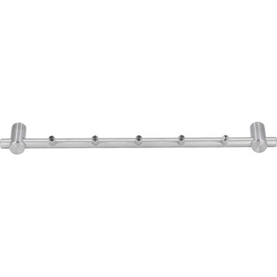 Siro, Kleiderhaken + Wandgarderobe, Garderobenleiste Coat mit 5 schrägen Haken, Breite 320 mm, Edelstahl gebürstet Siro, Kleiderhaken + Wandgarderobe, Garderobenleiste Coat mit 5 schrägen Haken, Breite 320 mm, Edelstahl gebürstet