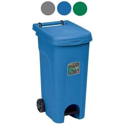 Kerbl Stefanplast Urban EcoSystem Mülltonne mit Rollen, 80 Liter, blau, Abfalleimer Kerbl Stefanplast Urban EcoSystem Mülltonne mit Rollen, 80 Liter, blau, Abfalleimer
