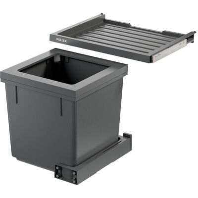 Müllex Kehrichtsystem X50 Basic, Abfalleimer, Weiss, Grau Müllex Kehrichtsystem X50 Basic, Abfalleimer, Weiss, Grau