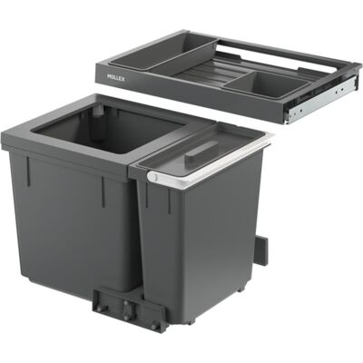 Müllex Abfall-Einsatzsystem X-LINE X55 M7 Premium, Abfalleimer, Grau Müllex Abfall-Einsatzsystem X-LINE X55 M7 Premium, Abfalleimer, Grau