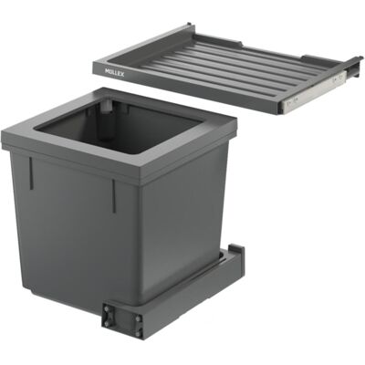 Müllex Kehrichtsystem X50 Basic, Abfalleimer, Weiss, Grau Müllex Kehrichtsystem X50 Basic, Abfalleimer, Weiss, Grau