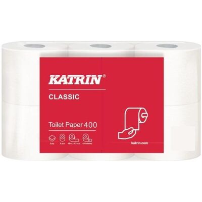 Katrin Classic 400 Weißes Toilettenpapier - Klopapier - 2-lagig 48m Katrin Classic 400 Weißes Toilettenpapier - Klopapier - 2-lagig 48m