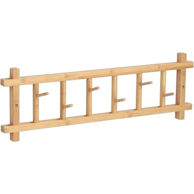 Zeller Present, Kleiderhaken + Wandgarderobe, Wandgarderobe Bambus 68x22 cm Zeller Present, Kleiderhaken + Wandgarderobe, Wandgarderobe Bambus 68x22 cm