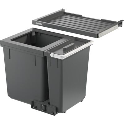 Müllex Abfall-Einsatzsystem X-LINE X55 L7 Basic, Abfalleimer, Grau Müllex Abfall-Einsatzsystem X-LINE X55 L7 Basic, Abfalleimer, Grau