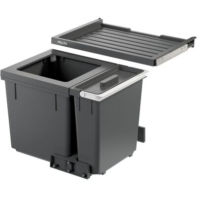 Müllex X-Line X55 M7 Basic, Abfalleimer, Grau Müllex X-Line X55 M7 Basic, Abfalleimer, Grau