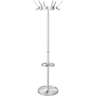 Kerkmann Garderobenständer - 18 Haken, Silber, 43x175cm - Kleiderständer Kerkmann Garderobenständer - 18 Haken, Silber, 43x175cm - Kleiderständer