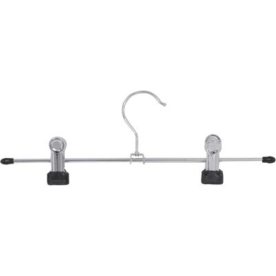 MSV, Kleiderbügel, Lot De 3 Cintres Metal Avec Pinces Gris (3x) MSV, Kleiderbügel, Lot De 3 Cintres Metal Avec Pinces Gris (3x)