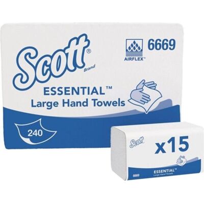 Kimberly Clark Modell 6669 Weiße Handtücher - Falthandtücher, 1-lagig Kimberly Clark Modell 6669 Weiße Handtücher - Falthandtücher, 1-lagig