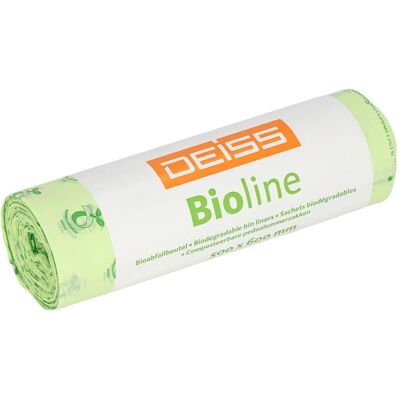 Deiss Müllbeutel BIOLINE 50 x 60 cm (B x H) 30l ecovio natur 20 St./Pack., Abfallsack, Transparent Deiss Müllbeutel BIOLINE 50 x 60 cm (B x H) 30l ecovio natur 20 St./Pack., Abfallsack, Transparent