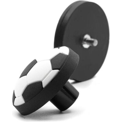 4x Siro, Kleiderhaken + Wandgarderobe, Garderobenknopf magnetisch Fussball 4x Siro, Kleiderhaken + Wandgarderobe, Garderobenknopf magnetisch Fussball