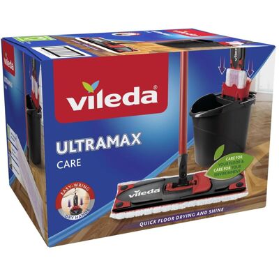 Vileda Ultramax Care Sensitive Komplett Set, Reinigungsutensil, Rot, Schwarz Vileda Ultramax Care Sensitive Komplett Set, Reinigungsutensil, Rot, Schwarz