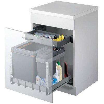 Müllex Abfall-Auszugssystem BOXX55/60-R Bio, Abfalleimer, Grau Müllex Abfall-Auszugssystem BOXX55/60-R Bio, Abfalleimer, Grau
