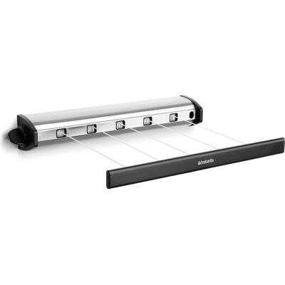 Brabantia Pull Out Drying Line, Wäscheständer, Schwarz, Grau Brabantia Pull Out Drying Line, Wäscheständer, Schwarz, Grau