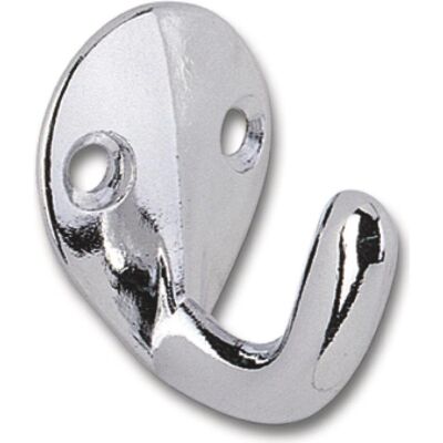Siro, Kleiderhaken + Wandgarderobe, Mantelhaken Epsilon Breite 27 mm, Höhe 37 mm, ZN verchromt poliert Siro, Kleiderhaken + Wandgarderobe, Mantelhaken Epsilon Breite 27 mm, Höhe 37 mm, ZN verchromt poliert