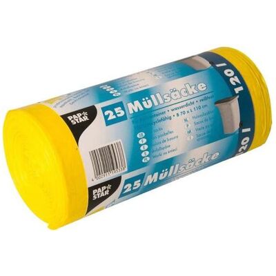 Papstar Müllsäcke, Abfallsack, Gelb Papstar Müllsäcke, Abfallsack, Gelb
