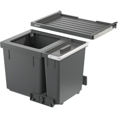 Müllex X-Line X55 M7 Basic, Abfalleimer, Grau Müllex X-Line X55 M7 Basic, Abfalleimer, Grau
