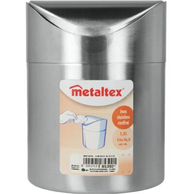 Metaltex Tischabfallbehälter, Abfalleimer, Silber Metaltex Tischabfallbehälter, Abfalleimer, Silber