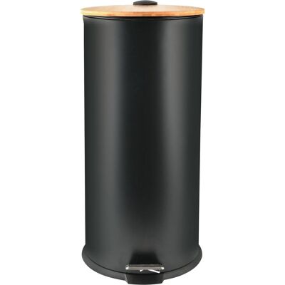 Spirella Adonis Mülleimer - 30L Stahl Bambus Modern Küche Spirella Adonis Mülleimer - 30L Stahl Bambus Modern Küche