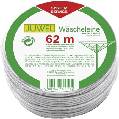 Juwel Ersatzleine für Wäschespinnen 62m, Wäscheständer, Grau, Transparent Juwel Ersatzleine für Wäschespinnen 62m, Wäscheständer, Grau, Transparent