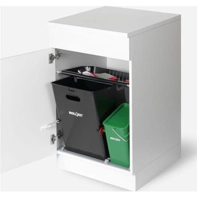Müllex Compo, Abfalleimer, Grün, Schwarz Müllex Compo, Abfalleimer, Grün, Schwarz