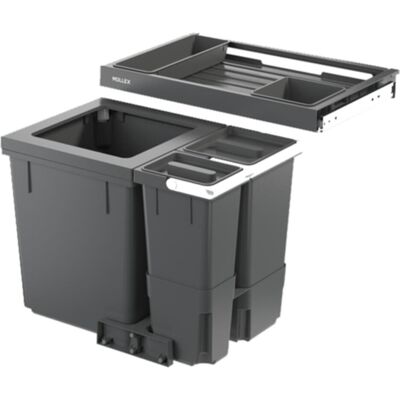 Müllex Abfall-Einsatzsystem X-LINE X60 L5 Premium, Abfalleimer, Grau Müllex Abfall-Einsatzsystem X-LINE X60 L5 Premium, Abfalleimer, Grau