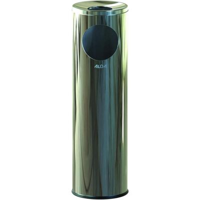 Alda Silber 15L Aschenbecher Mülleimer - Aschenbecher Alda Silber 15L Aschenbecher Mülleimer - Aschenbecher