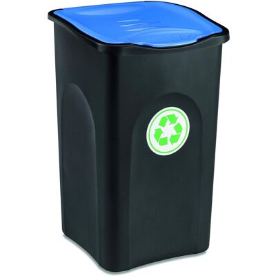 Stefanplast Mülleimer, Abfalleimer, Schwarz, Blau Stefanplast Mülleimer, Abfalleimer, Schwarz, Blau