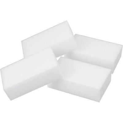 4x Bürstenmann Radierschwamm, Reinigungsutensil, Weiss 4x Bürstenmann Radierschwamm, Reinigungsutensil, Weiss
