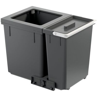 Müllex Kehrichtbehälter X60 L7 - Recycling, Grau & Weiß Müllex Kehrichtbehälter X60 L7 - Recycling, Grau & Weiß