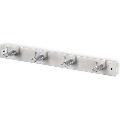 Siro Moderne Edelstahl Garderobe mit 4 Haken Siro Moderne Edelstahl Garderobe mit 4 Haken
