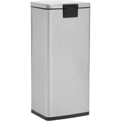 vidaXL Edelstahl Mülleimer mit Pedal - 30L, Fingerabdruckresistent vidaXL Edelstahl Mülleimer mit Pedal - 30L, Fingerabdruckresistent